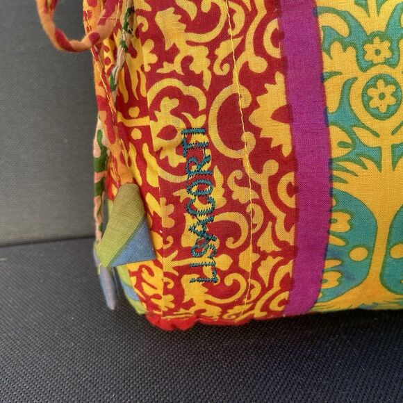 Lisa Corti Arabesque Corolla Pillow Cotton Floral Boho Decorative Cushion - Picture 3 of 5